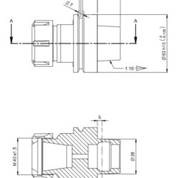 Oprawka HSK63F ER32 - obrazek 2