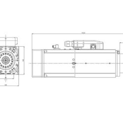 Elektrowrzeciono 10kW HITECO (QE-1F 10/11 24 63F NC CB DV) HSK63F - obrazek 2