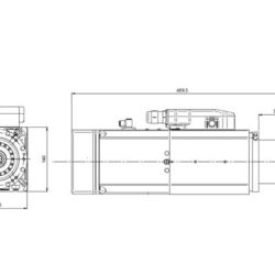 Elektrowrzeciono 8kW HITECO (QE-1F 8/12 24 I30 NL CB) - obrazek 2